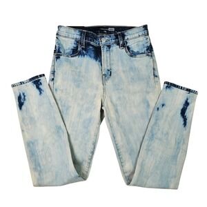J Brand Alana High Rise Crop Skinny Ankle Jeans Acid Wash Bleached Denim 25 NWT
